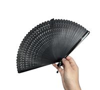 WTAXBH Folding Fan 18cm Portable Folding Portable Antique Mini Folding Fan Retro Style Summer(Color03)