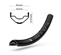 Wtb Kom Light I25 Tcs 2.0 Tubeless Rim Silver 650B - 27.5´´ 32H