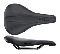 Wtb Solano Medium Fusion Form Titanium Saddle Silver 142 mm 142 mm Black