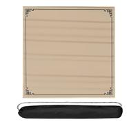 WTBHDUK Large Mahjong Mat with Black Carrying Bag Anti Slip and Noise Reduction Table Cover for Mahjong Poker Card Board Games(Beige,60cm/23.6in)