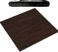 WTBHDUK Large Mahjong Mat with Black Carrying Bag, Thick Anti Slip Table Cover, Table Mat for Mahjong, Paigow, Poker, Card and Board Games (60 cm/23.62 in,Deep Coffee)