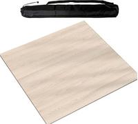WTBHDUK Large Mahjong Mat with Black Carrying Bag, Thick Anti Slip Table Cover, Table Mat for Mahjong, Paigow, Poker, Card and Board Games (90 cm/35.43 in,Off White)