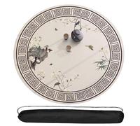 WTBHDUK Round Poker Table Mahjong Mat Mat with Carrying Storage Bag for Card Games Board Games(Coffee,29.5X29.5)