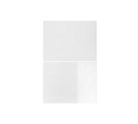 Wtc White Gloss Vogue Lacquered Finish 600mm 2 Drawer Drawer Front Fascia Set 18mm Thick