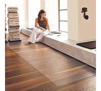 WTCBQC Clear Vinyl Plastic Floor Runner Protector, HD Transparent Carpet Hallway Hardwood Floors Mat Protect Pad, Non-Skid, Waterproof, Low Pile Doormat Use-80/100/120/140cm wide (Color : Clear, Siz