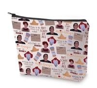 WTD Lover Makeup Bag NOT Scary at All Canvas Zipper Pouch SK Inspired Cosmetic Bag Joker Lover Gift Horrible Movie Gift (NOT Scary at All)