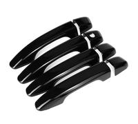 WTDGUFQQ Handle Shell Compatible with for Accord 10th 2018-2021 Car Sticker Carbon Fiber Style Silver Exterior Door Handle Moulding Cover Trim Decor Accessories