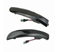 WTDGUFQQ Wing Mirror Indicator Compatible With For Kuga For Escape For EcoSport 2013-2018 All Smoked Black Dynamic Blinker Indicator Side Mirror Turn Light Signal Repeater