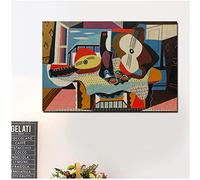 WTEVMAIY Pablo Picasso Mandolin And Guitar Canvas Painting Posters Prints Wall Art Painting Decorative Pictures Modern Home Decor Frameless 40×60cm