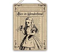 wtf | Alice In Wonderland - ALICE | Twine - Metal Wall Sign Plaque Art Inspirational