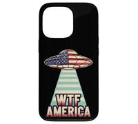 WTF America UFO Disclosure UAP Alien Space Meme Case for iPhone 13 Pro