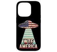 WTF America UFO Disclosure UAP Alien Space Meme Case for iPhone 14 Pro