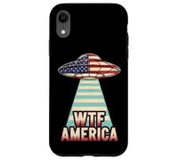 WTF America UFO Disclosure UAP Alien Space Meme Case for iPhone XR