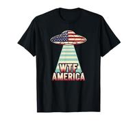 WTF America UFO Disclosure UAP Alien Space Meme T-Shirt
