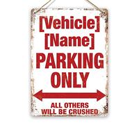 WTF | Custom Vehicle Parking | Twine - Metal Wall Sign Plaque Art Inspirational Personalised