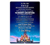 WTF | Disney Designs (Various) - In This Life Castle | Sticky-Pads - Metal Wall Sign Plaque Art Inspirational