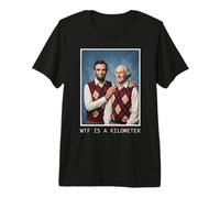 WTF is A Kilometer Abraham Lincoln George Washington Premium T-Shirt