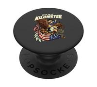 WTF Is A Kilometer Funny American Patriot Eagle PopSockets Adhesive PopGrip