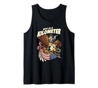 WTF is A Kilometer Funny American Patriot Eagle Tank Top