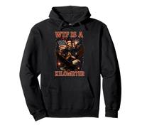 WTF Is A Kilometer George Washington 4th Of July Eagle Pullover Hoodie