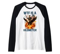 WTF Is A Kilometer George Washington 4th Of July Eagle Raglan Baseball Tee