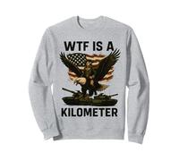 WTF Is A Kilometer George Washington 4th Of July Eagle Sweatshirt