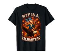 WTF Is A Kilometer George Washington 4th Of July Eagle T-Shirt