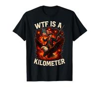 WTF Is A Kilometer George Washington 4th Of July Eagle T-Shirt