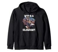 WTF Is A Kilometer George Washington 4th of July Eagle Zip Hoodie