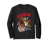 WTF is A Kilometer Patriotic American Eagle Long Sleeve T-Shirt