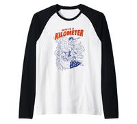 WTF is A Kilometer Patriotic American Eagle Raglan Baseball Tee
