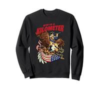 WTF Is A Kilometer Patriotic American Eagle Sweatshirt