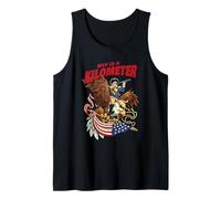 WTF is A Kilometer Patriotic American Eagle Tank Top
