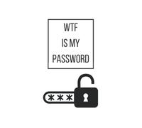 WTF Is My Password: 6 x 9 Small Internet Password Logbook Organizer with Tabs, forget password, change my home address, return digital orders, reset email address