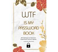 WTF Is My Password Book: Marble Edition - WTF Notebook for Password Organizing & Internet Logbook, Alphabetical A-Z Password Keeper, Password Journal ... Login Information & Passwords, Small 6 x 9