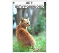 WTF is my Password book tracking logbook cat 6 x 9: password logbook
