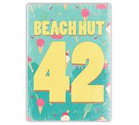 WTF | Personalised Beach Hut Numbers | Sticky-Pads - Metal Wall Sign Plaque Art Inspirational