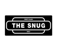 WTF | The Snug | Black - Metal Wall Sign Plaque Art Inspirational