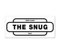 WTF | The Snug | White - Metal Wall Sign Plaque Art Inspirational