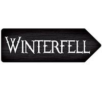 WTF | Thrones Arrows - Winterfell | - Metal Wall Sign Arrow Plaque Art Inspirational