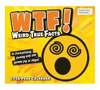 WTF, Weird True Facts Desk Calendar 2026, Desk Calendars, Day To View, Gift