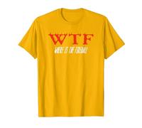 WTF Where is The Fireball T-Shirt, Men, Golden Yellow, Medium