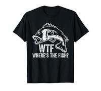WTF Where’s The Fish Funny Fishing Humor for Anglers T-Shirt