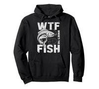 WTF Where’s The Fish Funny Fishing Humor Lover Fisherman Dad Pullover Hoodie