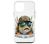WTF Where The Fish Fisherman - Funny Camo Hat Fishing Joke Case for iPhone 12 mini