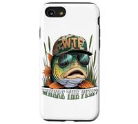 WTF Where The Fish Fisherman - Funny Camo Hat Fishing Joke Case for iPhone SE (2020) / 7 / 8