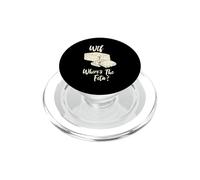 WTF Where's The Feta Cute Funny Cheese Lover PopSockets PopGrip for MagSafe