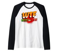 WTF Where's The Fiesta Funny Cinco De Mayo Quinceañera Raglan Baseball Tee