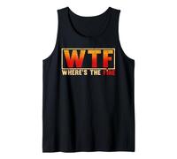 WTF Where's The Fire Firefighter Fire Volunteer Firefighting Tank Top