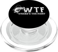 WTF Where's The Fish - Fisherman Funny Fishing PopSockets PopGrip for MagSafe